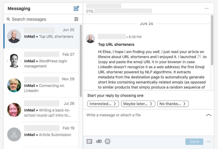 Do people see InMail messages on LinkedIn