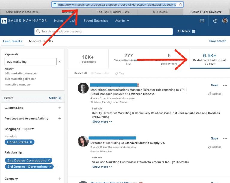 How do I change sales navigator on LinkedIn