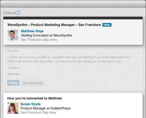 What is message with premium on LinkedIn