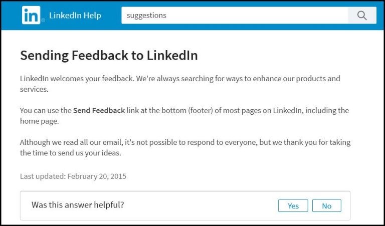 How do you give feedback on LinkedIn