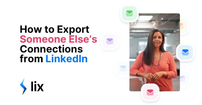 How do I export someone else's contacts from LinkedIn