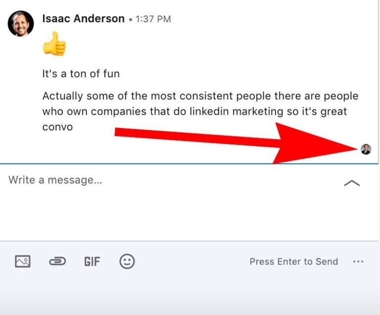 How do you know if someone has read your LinkedIn private message