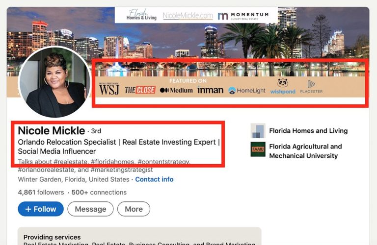 What should a real estate agent post on LinkedIn